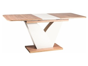 MASA DINING EXTENSIBILA VIDAR, 140/180 CM, STEJAR CRAFT/CREM, DIN PAL LAMINAT, STIL MODERN - Img 2
