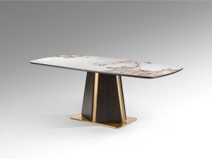 MASA DINING, LUCA 200CM, DIN MDF, METAL SI BLAT DIN PORTELAN, SCHULLER
