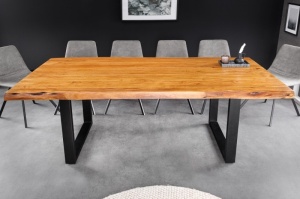 MASA DINING, MAMMUT 200CM, NATUR MIERE, DIN LEMN DE SALCAM/METAL, ARTIM GROUP COLLECTION - Img 2