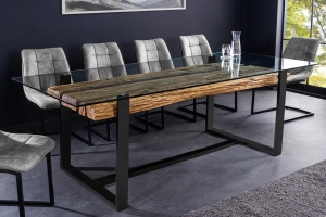 MASA DINING/OFFICE, BARRACUDA 220CM, DIN LEMN DE TEC/STICLA, ARTIM GROUP SELECTION