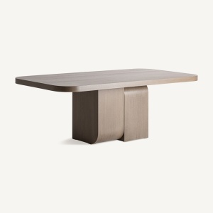 MASA DINING STEIN 220CM, LEMN DE STEJAR DE CULOARE MARO, STIL CONTEMPORAN, VICAL HOME