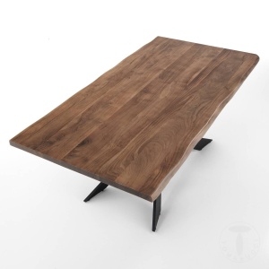MASA ELEGANTA DIN LEMN 195CM, AMON, COD 4297, STIL MODERN, REALIZATA DIN LEMN MASIV DE SALCAM - Img 2