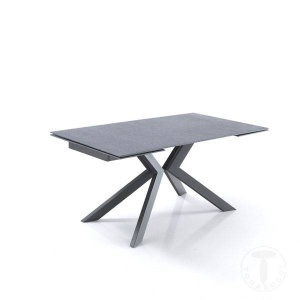 MASA EXTENSIBILA 160/240CM, EVOLUTION, COD 3237, STIL MODERN, REALIZATA METAL SI STICLA - Img 2