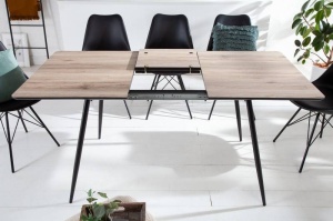 MASA EXTENSIBILA, APARTMENT 120/160CM, COD 41575, MDF INFOLIAT SI PICIOARE DIN METAL, STIL RETRO - Img 2
