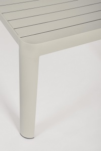 MASA EXTENSIBILA DE GRADINA KIPLIN, BEJ, CONFECTIONATA DIN ALUMINIU, STIL MODERN MINIMALIST - Img 4