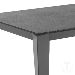 MASA EXTENSIBILA ELEGANTA 130/180CM, ALF STONE, COD 3869, STIL MODERN, REALIZATA DIN METAL SI STICLA - Img 3