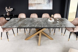 MASA EXTENSIBILA MARVELOUS, 180-220-260CM, METAL SI STICLA SECURIZATA SI CERAMICA, ARTIM GROUP SELECTION
