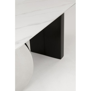 MASA LIVING DEMI 140X70, CONFECTIONATA DIN GRESIE SI OTEL INOXIDABIL, STIL MODERN - Img 4