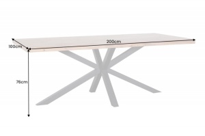 MASA LIVING, GALAXIE STAR 200CM, LEMN STEJAR SI METAL, ARTIM GROUP SELECTION - Img 2