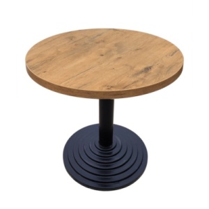 MASA PENTRU CAFENEA, 68 CM, STEJAR LANCELOT/NEGRU, DIN PAL LAMINAT SI OTEL, ARTIM GROUP SELECTION - Img 3