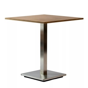 MASA PENTRU CAFENEA, 68x68 CM, STEJAR LANCELOT/CROM, DIN PAL LAMINAT SI OTEL, ARTIM GROUP SELECTION - Img 3
