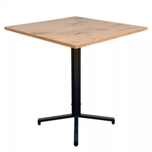 MASA PENTRU CAFENEA, 68x68 CM, STEJAR LANCELOT/NEGRU, DIN PAL LAMINAT SI OTEL, ARTIM GROUP SELECTION - Img 7