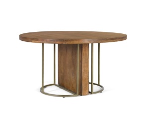 MASA ROTUNDA ELEGANTA 150CM, 1979, LEMN DE MANGO SI METAL, ARTIM GROUP SELECTION