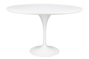 MASA TULIP PREMIUM 120 ALBA, CONFECTIONATA DIN METAL SI MDF, STIL MODERN