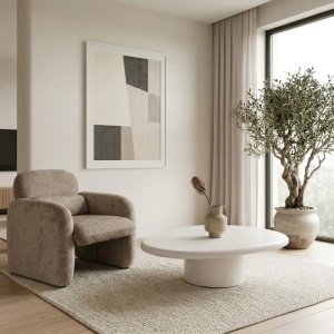 MASUTA DE CAFEA 110cm, ARTIM MEBLE, REALIZAT DIN MDF, CULOARE ALBA, STIL MODERN