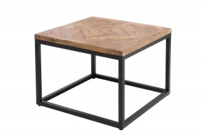 MASUTA DE CAFEA 60CM, INFINITY HOME, COD 39787, LEMN MASIV, STIL INDUSTRIAL - Img 6