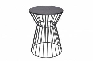 MASUTA DE CAFEA, ABSTRACT 55CM, DIN METAL DE CULOARE NEAGRA, COD 43507, REALIZATA MANUAL