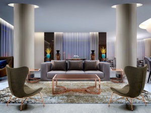 MASUTA DE CAFEA BETSY 938213, ROSE GOLD, DIN OTEL INOXIDABIL SI STICLA, STIL MODERN, SCHULLER