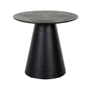 MASUTA DE CAFEA BLAX 58 CM, NEAGRA, CONFECTIONATA DIN FURNIR DE STEJAR SI PLACAJ, STIL MODERN