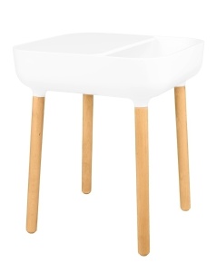 MASUTA DE CAFEA BOWER ALBA, CONFECTIONATA DIN POLIPROPILENA SI LEMN DE FAG, STIL MODERN - Img 2