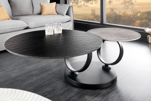 MASUTA DE CAFEA, DANCING RINGS, DIN METAL SI CERAMICA, NEGRU/GRI, ARTIM GROUP SELECTION