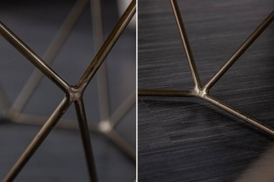 MASUTA DE CAFEA, DIAMOND 69CM, COD 40391, DIN LEMN MASIV, DESIGN INDUSTRIAL - Img 4