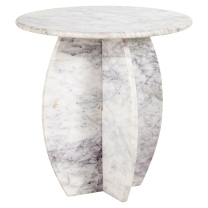 MASUTA DE CAFEA HOLMES 50Ø, ALBA, 825225, CONFECTIONATA DIN MDF SI MARMURA DE BANSWARA, STIL MODERN