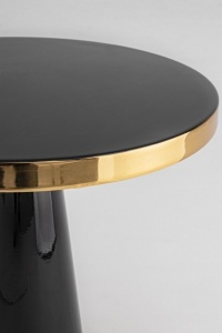 MASUTA DE CAFEA NANDIKA NEAGRA, CONFECTIONATA DIN OTEL, STIL MODERN - Img 2