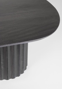 MASUTA DE CAFEA ORISSA 130X65, NEAGRA, CONFECTIONATA DIN LEMN DE MANGO, STIL MODERN - Img 4
