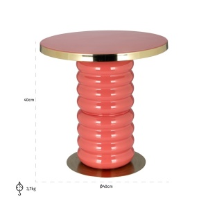 MASUTA DE CAFEA SHIRIN PINK 40Ø, 825271, CONFECTIONATA DIN METAL, STIL MODERN - Img 3