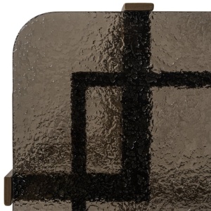 MASUTA DE CAFEA STERLING BROWN 55CM, 825219, CONFECTIONATA DIN METAL SI STICLA, STIL MODERN - Img 2