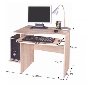 Măsuţa PC , stejar sonoma, MELICHAR, 0000062993
