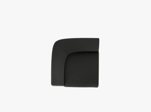 MODUL CANAPEA MILEY, NEGRU, CU TAPITERIE DIN TEXTIL BOUCLE BALOO, MICADONI - Img 3