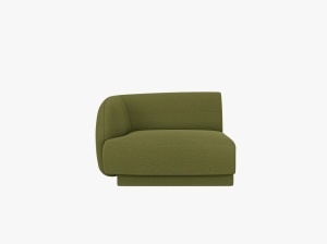 MODUL CANAPEA MILEY, PE STANGA, CU TAPITERIE DIN TEXTIL BOUCLE BALOO, MICADONI