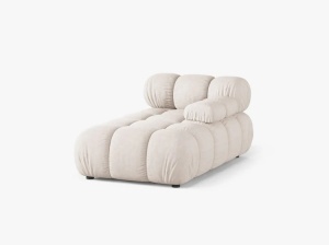 MODUL SEZLONG COLTAR BELLIS, PE DREAPTA, BEJ, CU TAPITERIE DIN TEXTIL STRUCTURAT LIBERTY, MICADONI - Img 2