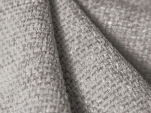 MODUL SEZLONG MILEY, PE DREAPTA, GRI DESCHIS, CU TAPITERIE DIN TEXTIL CHENILLE HAGA, MICADONI - Img 5