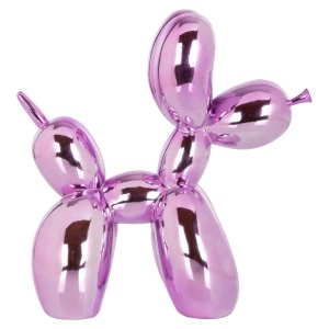 OBIECT DECORATIV, DOG 26.5CM, ROZ, POLIRASINA/ACRILIC, RICHMOND INTERIORS - Img 5