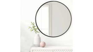 OGLINDA BAIE REA MR18-20600, 60CM, NEGRU, DIN STICLA SI METAL, CALITATE SUPERIOARA - Img 5