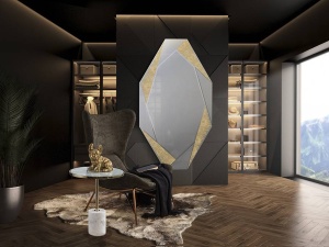 OGLINDA DECORATIVA 180CM, LAVERNA, COD 434829 , AURIU, DESIGN MODERN - Img 5