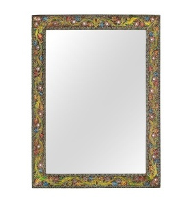 OGLINDA DECORATIVA, ARTIM 100CM, DIN LEMN DE MANGO, MDF SI STICLA, REALIZATA MANUAL, ARTIM GROUP SELECTION
