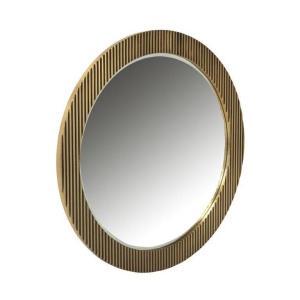 OGLINDA DECORATIVA ROTUNDA IRONVILLE, AURIE, 86 CM, STIL MODERN, MI-0072 - Img 2