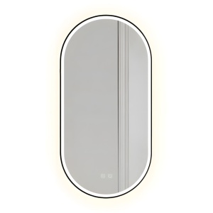 Oglindă LED OVL 50x100cm Black