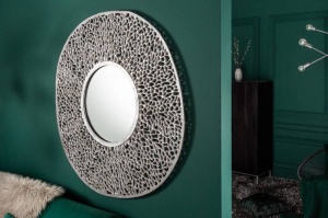 OGLINDA MODERNA 112CM, LEAF, COD 41648, DIN METAL SI STICLA - Img 2