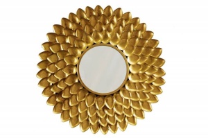 OGLINDA MODERNA 90CM,FLOWER, COD 41762, STIL MODERN, REALIZATA DIN METAL DE CULOARE AURIE - Img 6