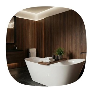 OGLINDA PENTRU BAIE CU LED TOP, 70X70CM, CALITATE SUPERIOARA