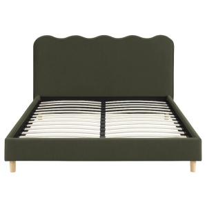 PAT 160X200CM, ARTIM MEBLE, CU SPATIU DE DEPOZITARE, REALIZAT DIN TEXTIL VERDE, STIL MODERN - Img 3
