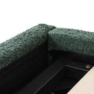 PAT 160X200CM, ARTIM MEBLE, CU SPATIU DE DEPOZITARE, REALIZAT DIN TEXTIL BOUCLE VERDE, STIL MODERN - Img 10
