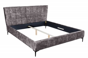 PAT BOUTIQUE 160X200CM, CATIFEA FINA, MICROFIBRA GRI, COD 41669, MODEL DEOSEBIT - Img 6