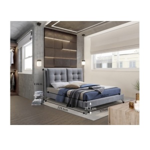 PAT DUBLU 160X200 KOLIA 2 STIL MODERN TK - Img 3