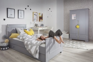 PAT PENTRU CAMERA COPII INES GRI DESIGN CLASIC BA - Img 1
